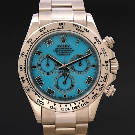 rolex daytona turquoise dial|rolex with tiffany blue dial.